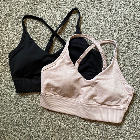 (2)EUC Aerie Sports Bras - Size L - Picture 1 of 10
